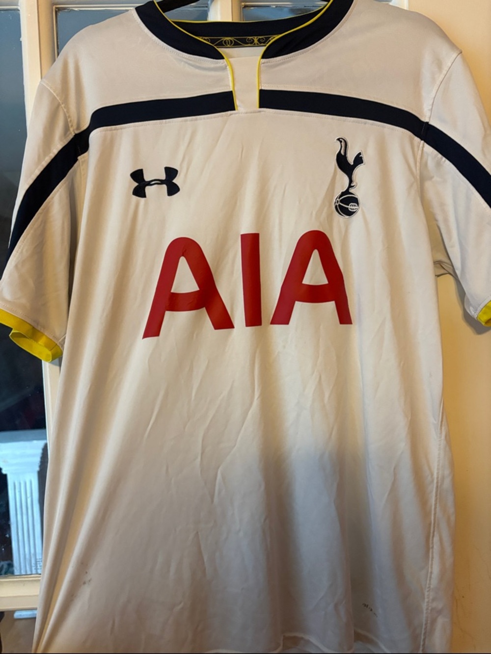 Tottenham Hotspur Underarmour White Jersey with Navy & Red Accents